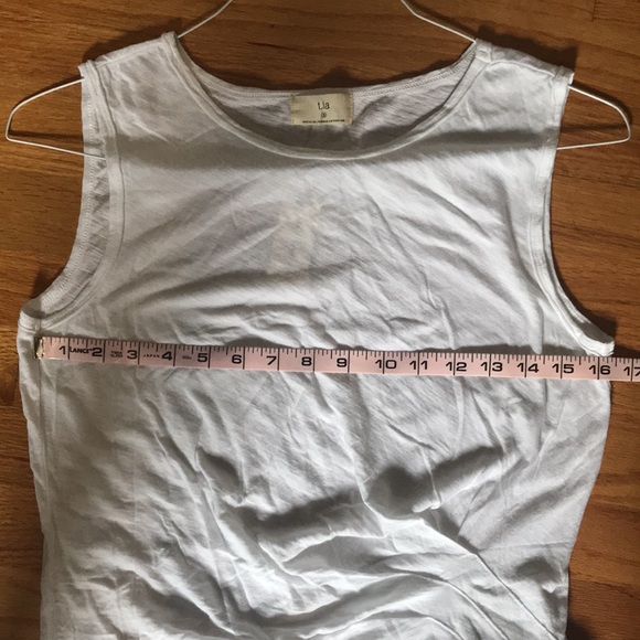 NWT Anthropologie white scoop neck thin tank top sz S - Picture 5 of 6